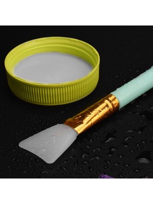 EkoAlışverişDünyam 2li Silikon Temizlemesi Kolay Kullanılabilen Yüz Cilt Bakımı Maske ve Krem Spatulası (5510)