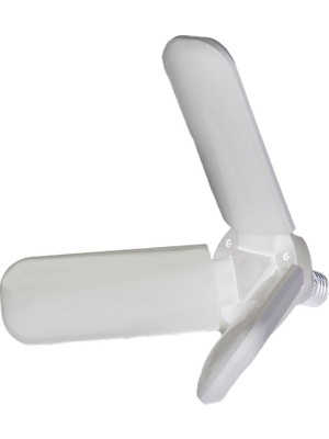 EkoAlışverişDünyam 3 Kollu Pervane Modeli Beyaz LED Lamba Ampul 24W - E27 (5510)