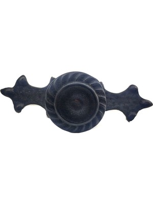 Skygo Antika Tarz Dekoratif Pirinç Çizgili Düğme - 35X100 Mm, Büyük, Oksit