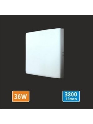 Erbay 36W Sıva Üstü Kare LED Panel Armatür (Beyaz Işık)