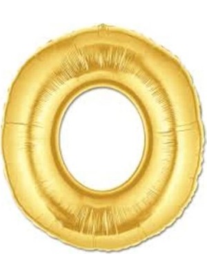 Renas Store Altın Sarısı Folyo O Harfi Balon 1 Metre