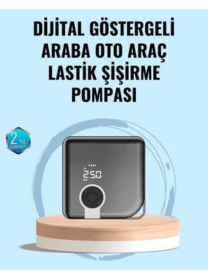 Twin Store Type-C Şarj Girişli Taşınabilir Elektrikli Hava Pompası