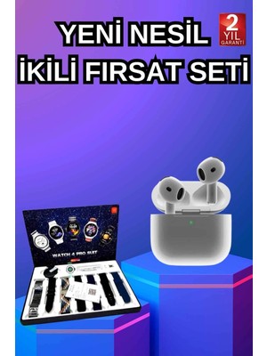 Renas Store 3.nesil Tws Bluetooth Kulaklık Bluetooth Bağlantılı Akıllı Saat Amoled Ekran Plastik Hasır Kordon