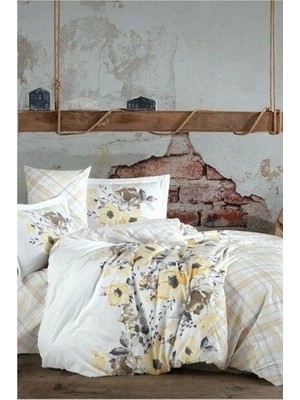 Renas Store Kingsize Poplin Nevresim Belinda Sarı