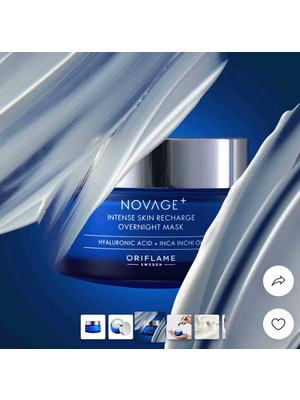 Oriflame Novage+ Intense Skin Recharge Gece Uygulanan Maske