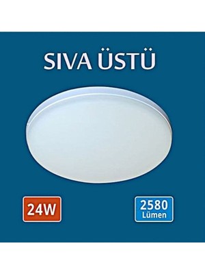 Erbay 24W Sıva Üstü LED Panel Armatür