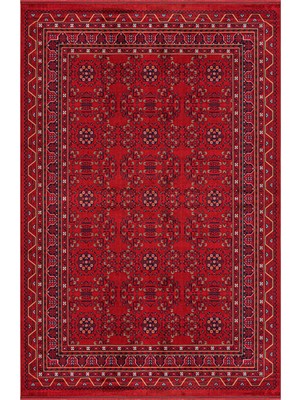 Veja Home Miras Koleksiyonu Vintage Desenli Viskon Halı Kaymaz Taban Antibakteriyel Toz Yapmaz Şık Salon Halısı