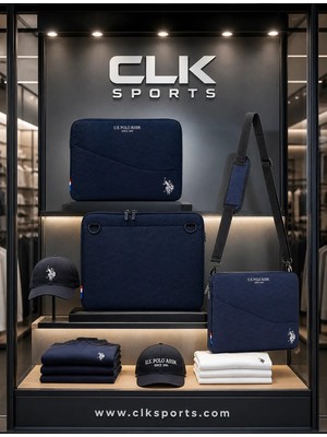 Sports U.s. Polo Assn. Unisex Çok Gözlü  Lacivert Tablet-Laptop Bölmeli Evrak Çantası