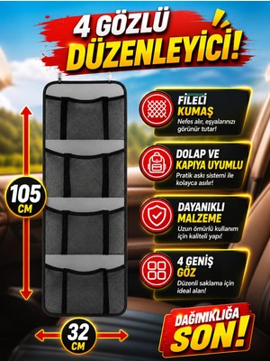 Uydee Dolap Içi Düzenleyici Kapı Arkası Askılık Kapı Arkası Organizeri Banyo Düzenleyici Mutfak Kapı Arkası Organizer Dolap Içi Düzenleyici Çok Amaçlı Askılı Saklama Organizeri Cepli Düzenleyici