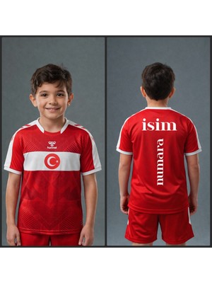 Hummel Çocuk Milli Takım Forması Tek Üst (Kişiye Özel Baskı Hediyeli)