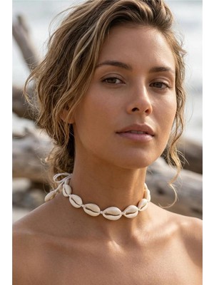Petek Aksesuar Deniz Kabuğu Midye Choker Tasma Kolye
