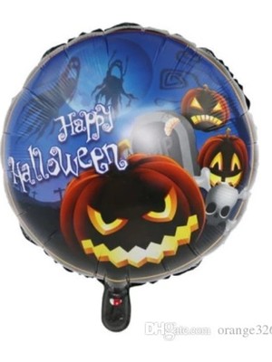 Renas Store Happy Halloween Balkabağı Folyo Balon Inç
