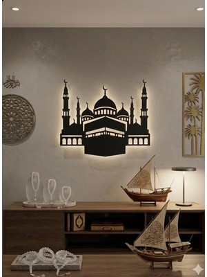 Zuzuca Store Kabe ve Cami Temalı Kablosuz Ledli Duvar Dekor