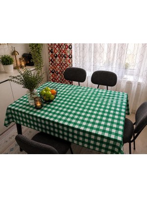 Özdağ Home Concept 150X150 cm Kırmızı Beyaz Pötikare Masa Örtüsü Dertsiz Kumaş Leke Tutmaz Silinebilir Mutfak Balkon Piknik Masa Örtüsü