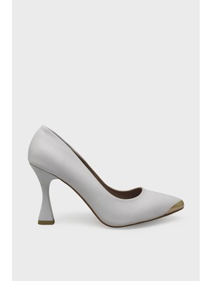Kanuga Kadın Kadeh Topuk Stiletto Ayakkabı Beyaz LPA1302