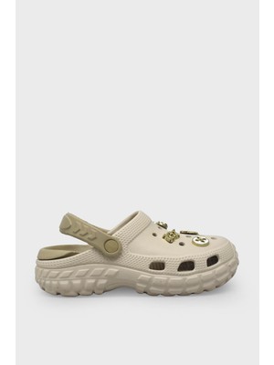 Kanuga Kadın Crocsstyle Terlik Ekru MYS960
