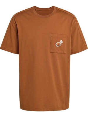 Adidas Erkek Kahverengi  T-Shirt M Coffee Pkt T KB4842