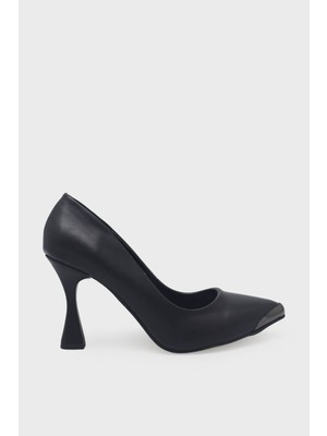 Kanuga Kadın Kadeh Topuk Stiletto Ayakkabı Siyah LPA1302