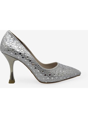 Beety Kadın Taşlı Stiletto Gümüş AKYN151.500