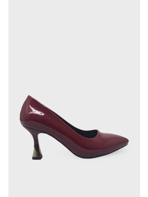 Kanuga Kadın Kadeh Topuk Stiletto Bordo LPA1110-1