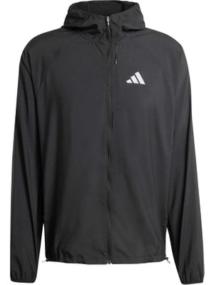 Adidas Erkek  Siyah  Ceket Run Ess Jkt M JZ7782