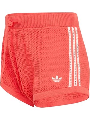 Adidas Kadın Kırmızı  Şort Crochet Shorts KC6479