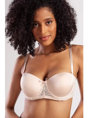 Sb Shopping Golshan Gala Push-Up Strapless Bra, Ten Konforlu Şık Sütyen, Strapless
