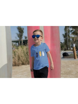 Bubuga Surf Yazılı Baskılı Kısa Kol Tshirt