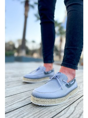 Uravas Store CH311 - Espadril Erkek Ayakkabı Antrasit