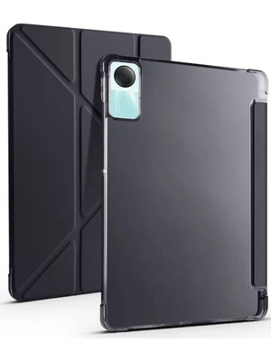 Toptan Bulurum Xiaomi Redmi Pad Se 4g Kılıf Kalemlikli Mars Tab Kılıfı  Siyah