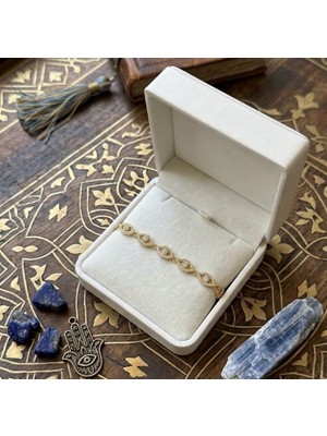 Gmn Collection Premium Seri Xuping Altın Kaplama Göz Model Bileklik