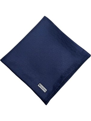 Vakko Ipek Jakar Monogram Eşarp 31815-M-LACIVERT