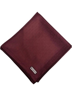 Vakko Ipek Jakar Monogram Eşarp 31815-M-BORDO