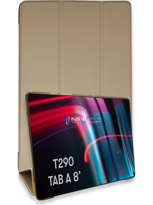 Toptan Bulurum Galaxy T290 Tab A 8 Kılıf Tab Smart Kılıf  Gold