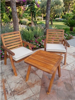 Woodzen Tabure, Sandalye, Koltuk, Bahçe Takımı, Şezlong