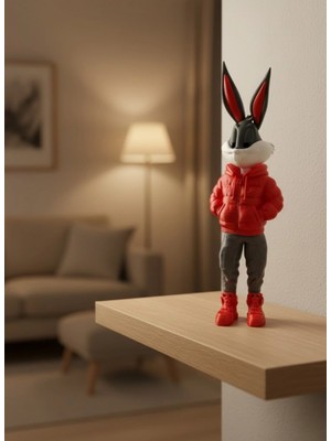 Pileli Store Bugs Bunny Dekoratif Figür