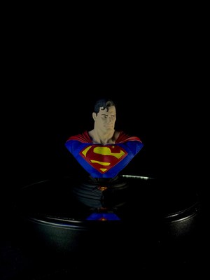 Arez Figür Superman Büst Figür 10 cm El Boyama Koleksiyonluk Dekoratif 3D Baskı