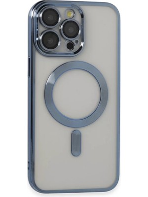 Toptan Bulurum 14 Pro Max Kılıf Kross Magneticsafe Kapak  Sierra Blue