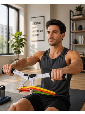 Nacario Evde Spor Için Direnç Bantlı Üst Vücut Egzersiz Aleti