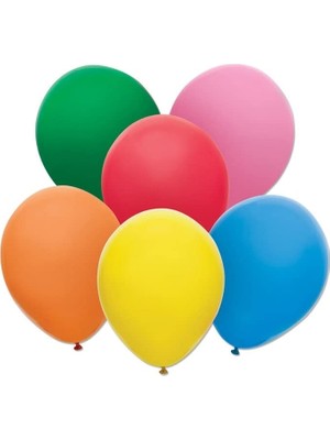 MarkEntegra Renkli Balon 50 Li Karışık Renk Parti Doğum Günü Kutlama Özel Günler