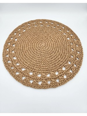 Meya Design 2'li El Örgüsü Kağıt Ip Supla Seti - 34X34 cm