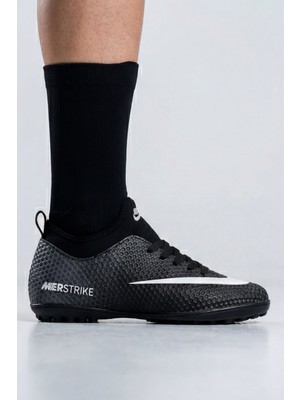 Liarca Aeroflow Velocıty Sock Siyah Yüksek Hız Maksimum Zemin Tutuş Teknolojili Çoraplı Halısaha Ayakkabısı