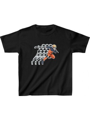 Marsilyan Baskılı T-Shirt - Siyah -