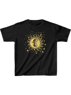 Marsilyan Baskılı T-Shirt - Siyah -