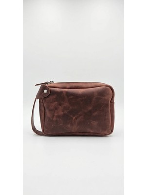 Galande .hakiki Deri El ve Bilek Çantası – Dopp Kit / Hakiki Deri
