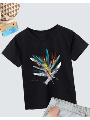 Marsilyan Baskılı T-Shirt- Siyah -