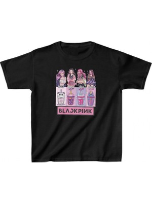 Marsilyan Baskılı T-Shirt - Siyah -