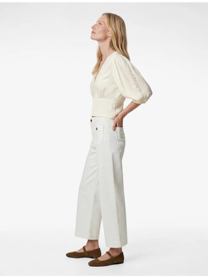 Koton Pamuklu Cepli Normal Bel Culotte Pantolon - Culotte Jeans