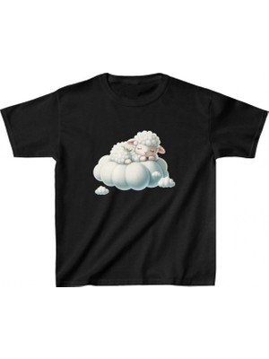 Marsilyan Baskılı T-Shirt - Siyah -