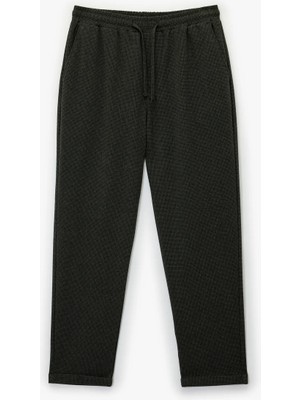 Koton Duble Paça Cepli Viskon Karışımlı Beli Bağcıklı Pantolon